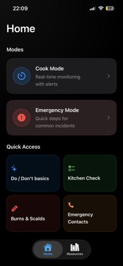 CookMate home screen